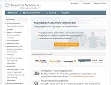 Tablet Screenshot of hauskreditvergleich.com